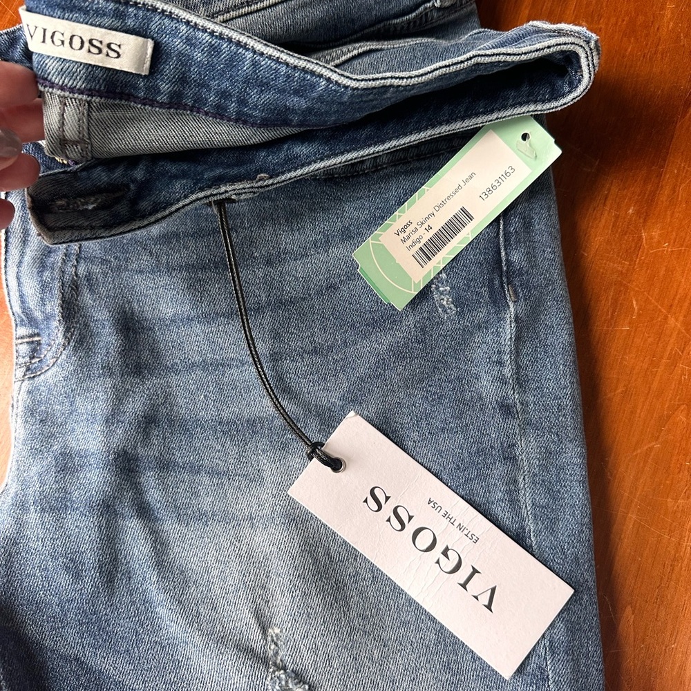 Brand new women’s jeans size 14 indigo